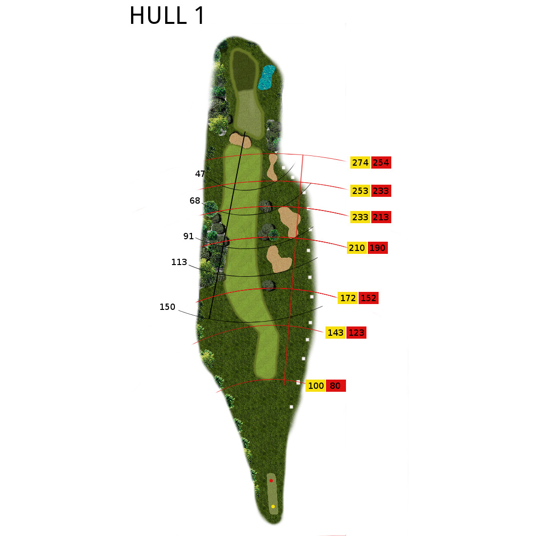 Hull 1 (Par 4, Indeks 8)